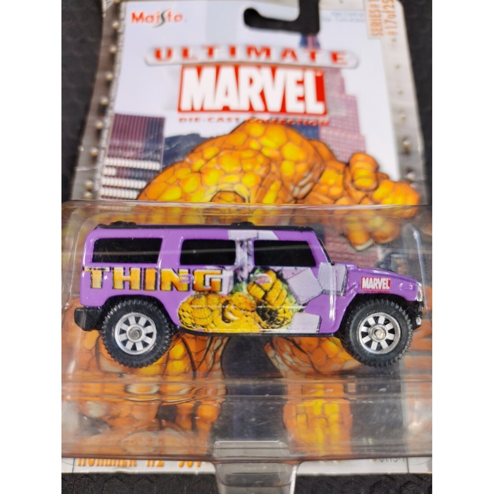 Marvel Comice Maisto Thing Hummer H2 SUV Ultimate Die-Cast Series #1 Truck Car - Picture 2 of 5